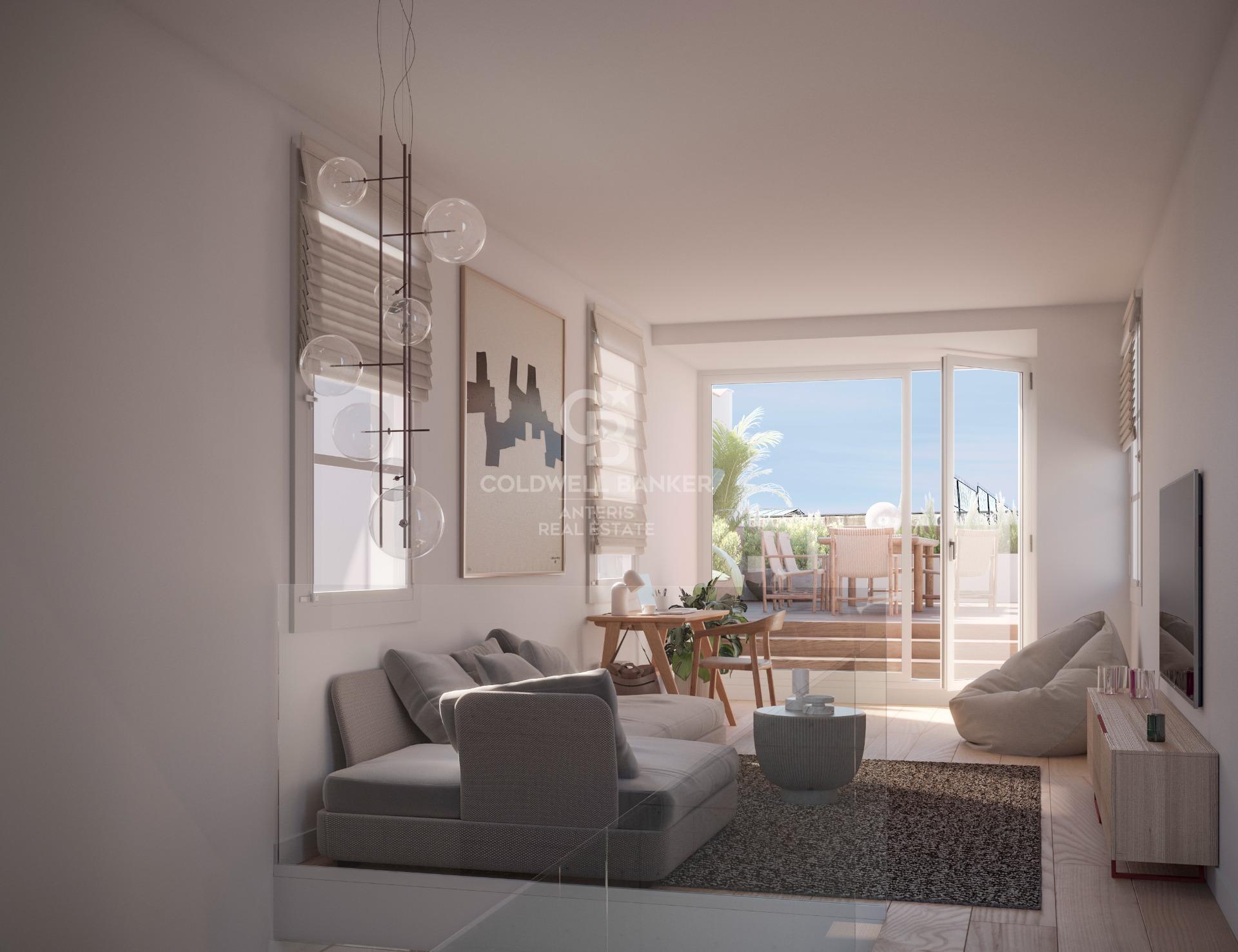 Dwupoziomowy penthouse z dużym tarasem i niesamowitym widokiem na Sagrada Familia