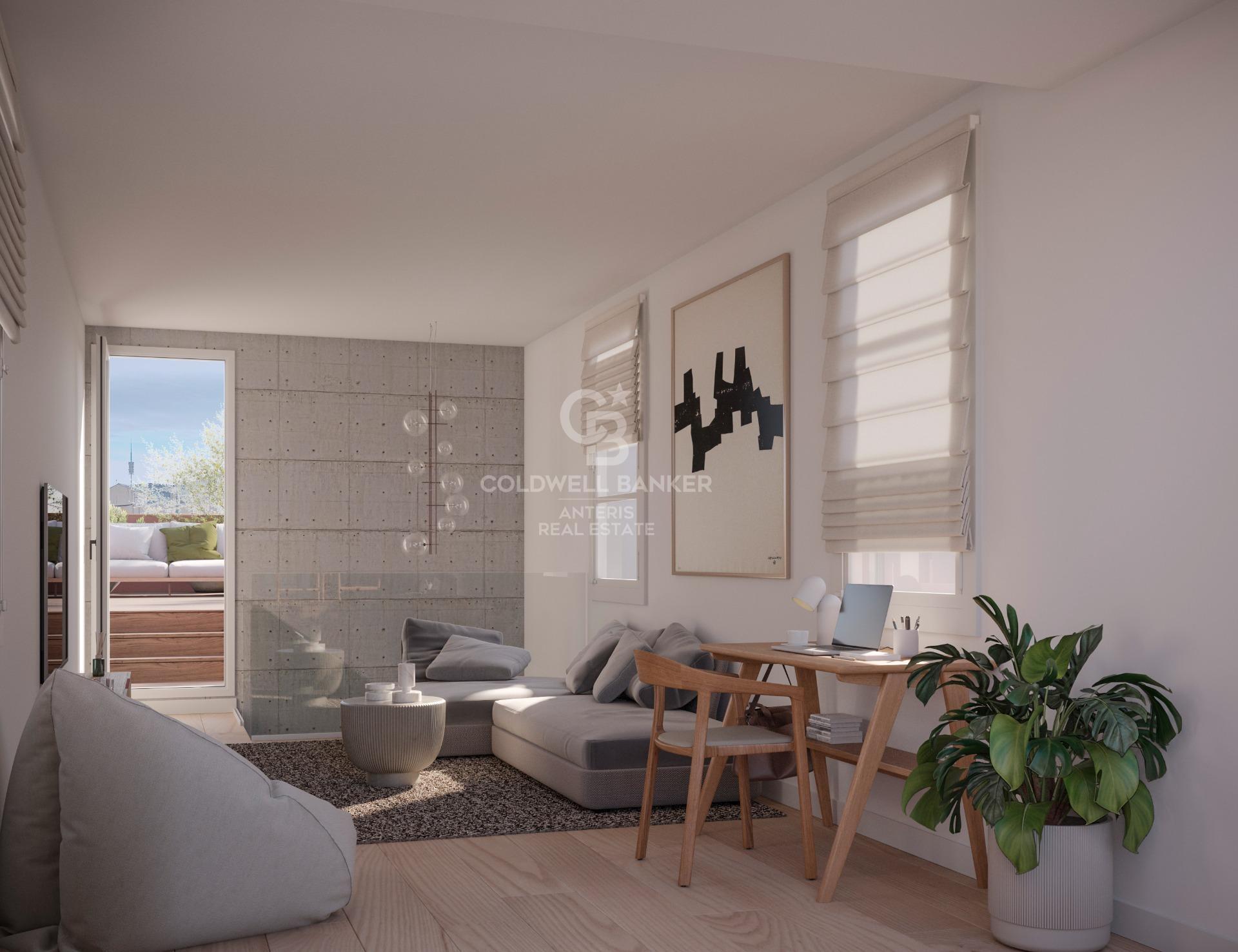 Dwupoziomowy penthouse z dużym tarasem i niesamowitym widokiem na Sagrada Familia