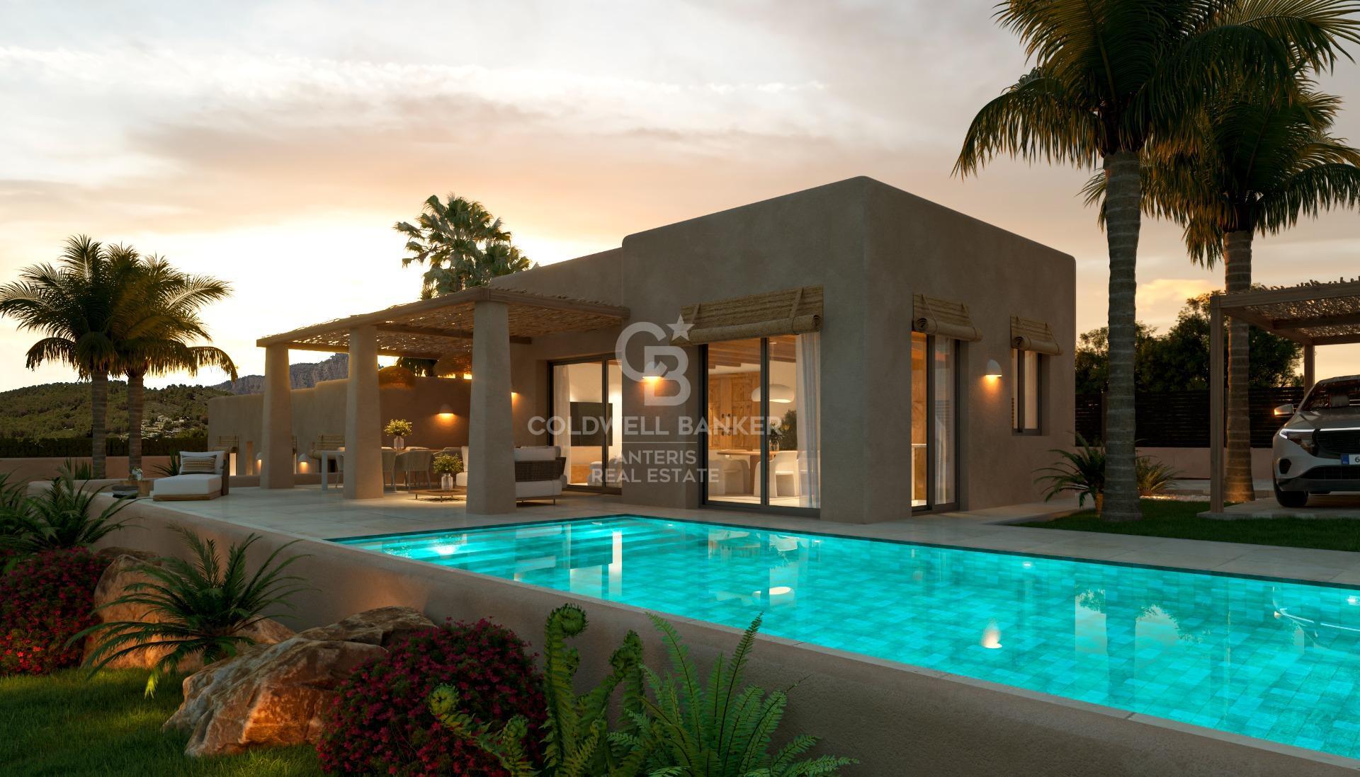 Villa Loma – Nueva construcción de una planta en Jávea