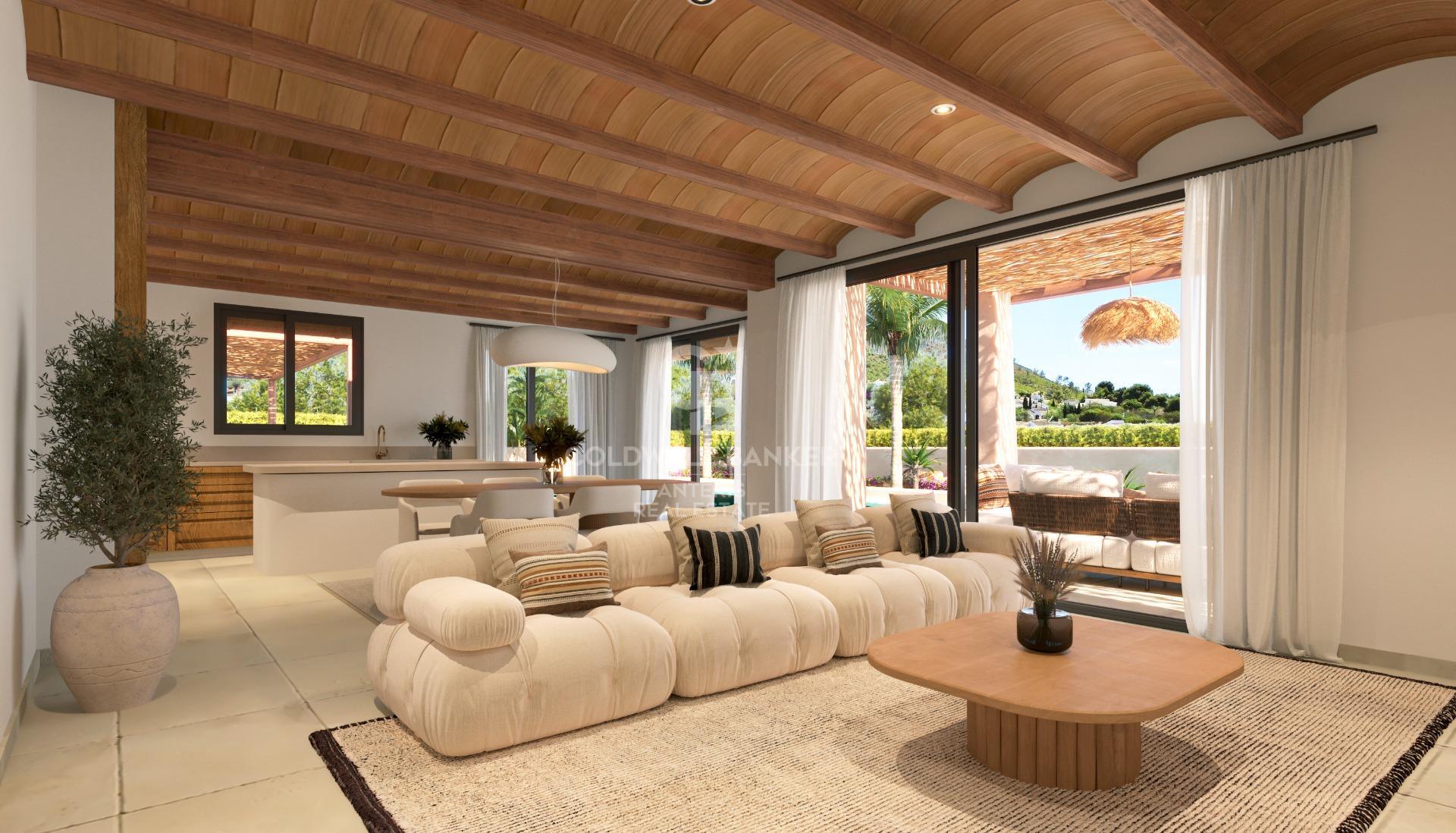 Villa Loma – Nueva construcción de una planta en Jávea