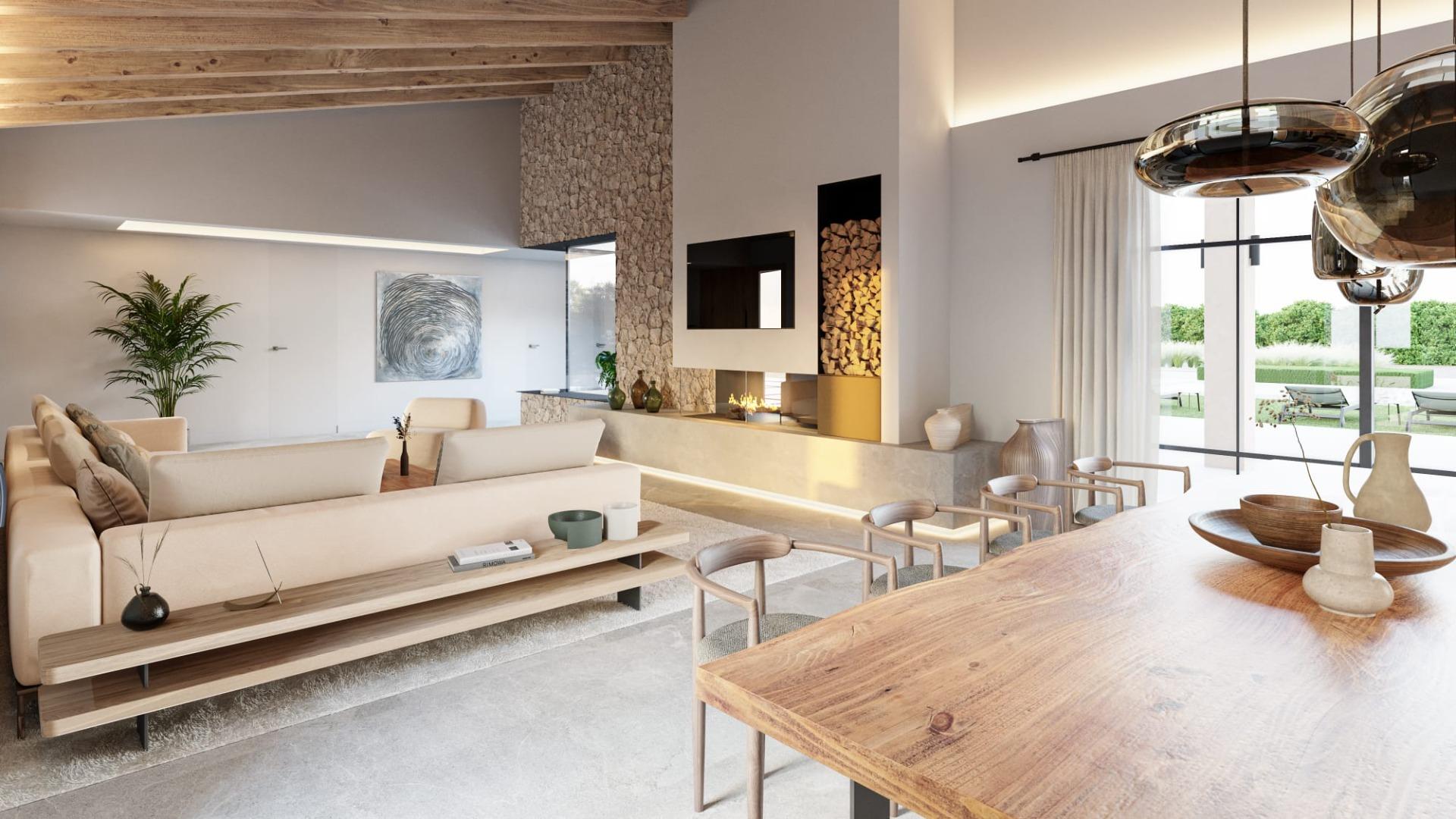 Impeccable, modern country estate with pool on a large plot in Campos