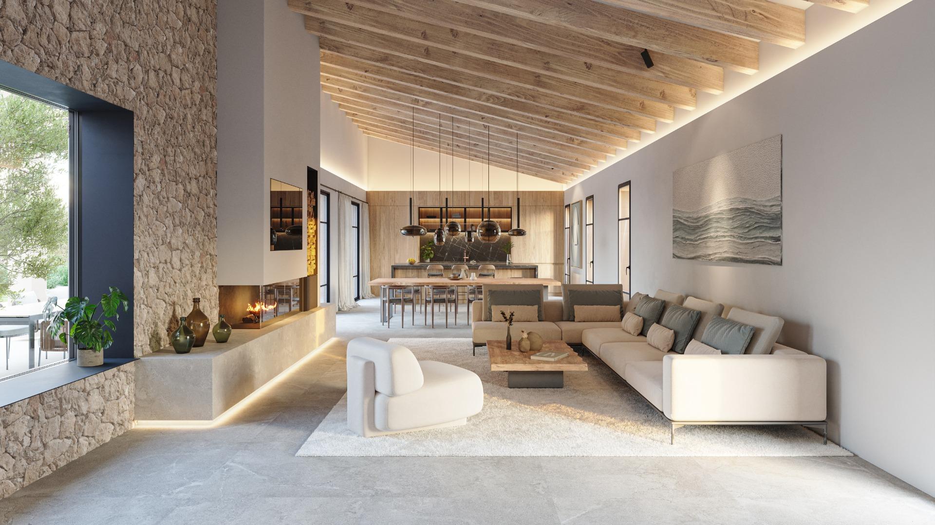 Impeccable, modern country estate with pool on a large plot in Campos