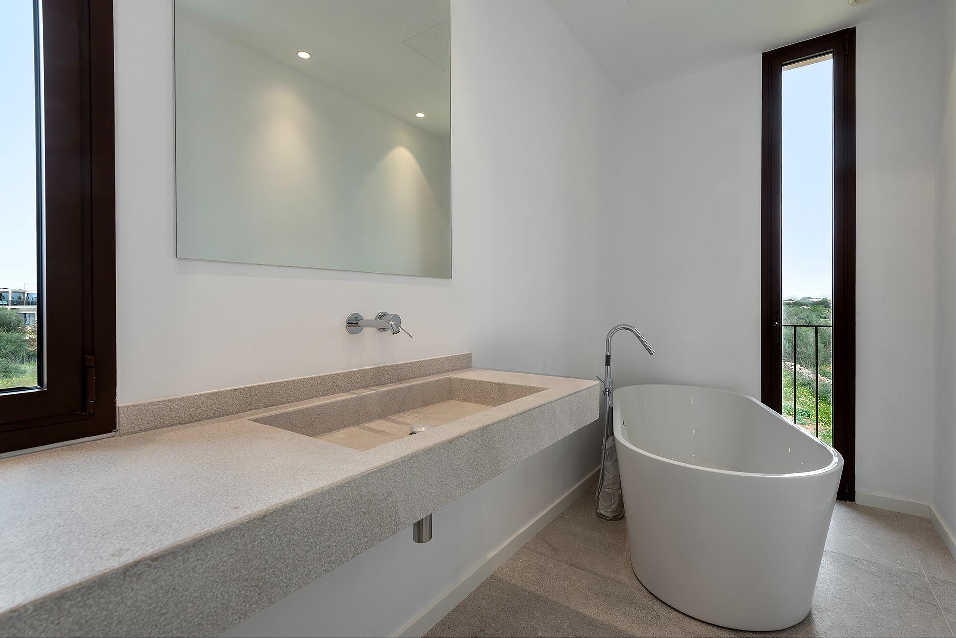 Stylish, newly built country house with swimming pool and panoramic views in Ses Salines