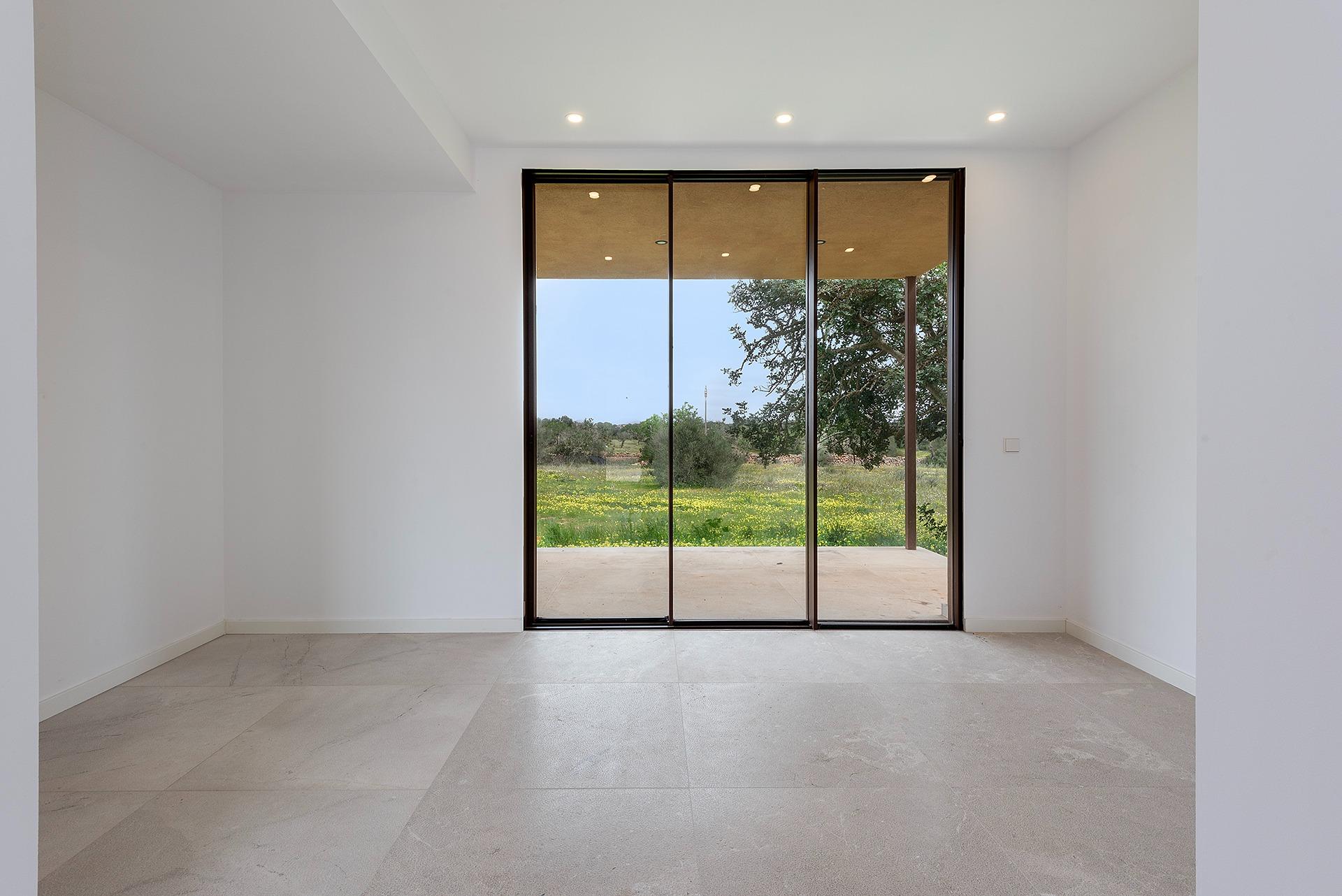 Stylish, newly built country house with swimming pool and panoramic views in Ses Salines