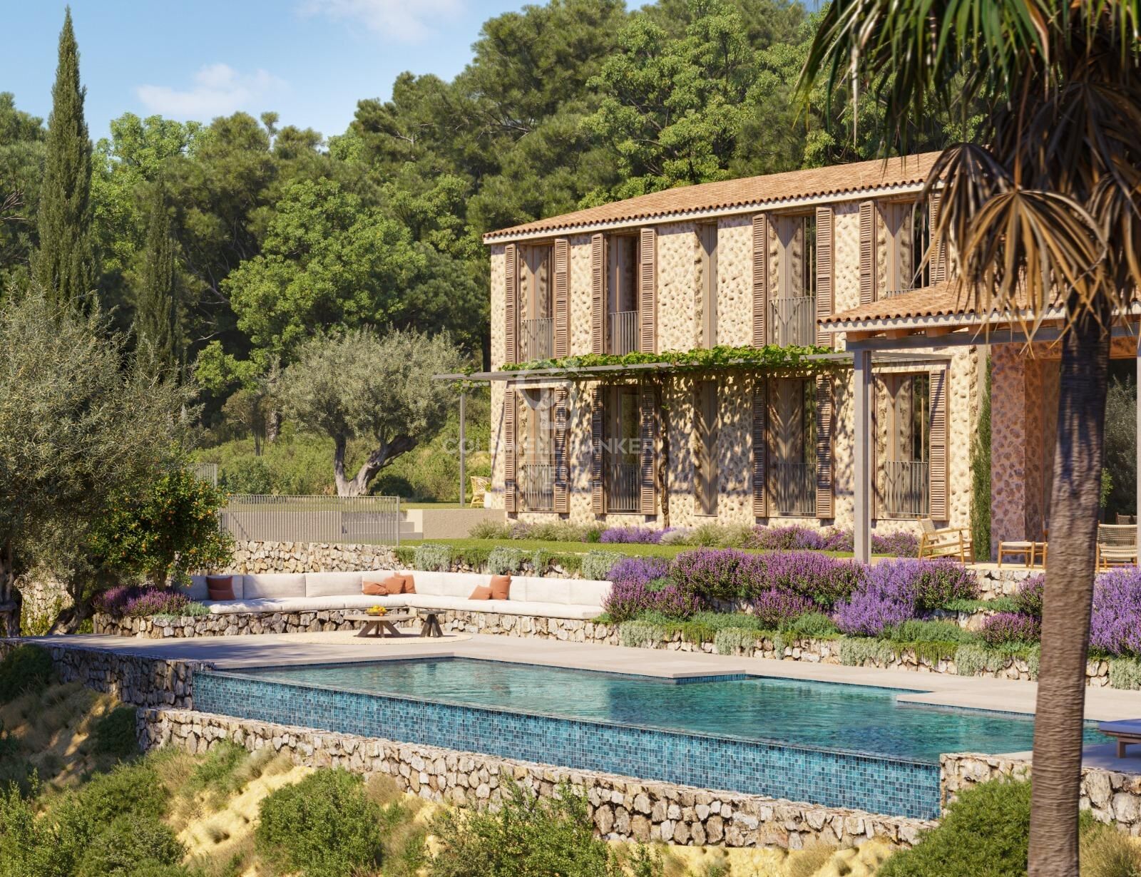 Finca minimalista en posición elevada con excelentes vistas