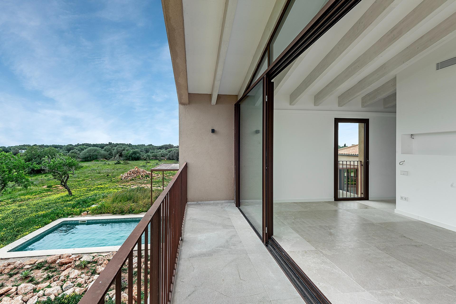 Stylish, newly built country house with swimming pool and panoramic views in Ses Salines