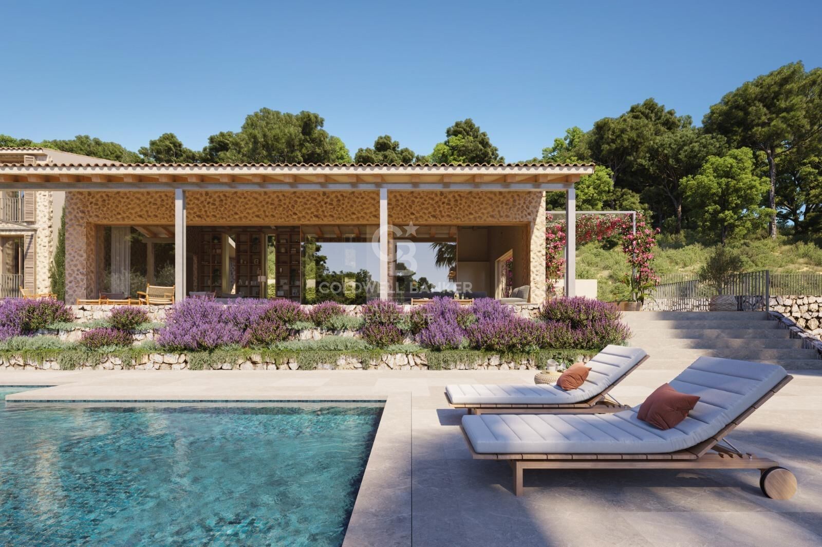 Finca minimalista en posición elevada con excelentes vistas