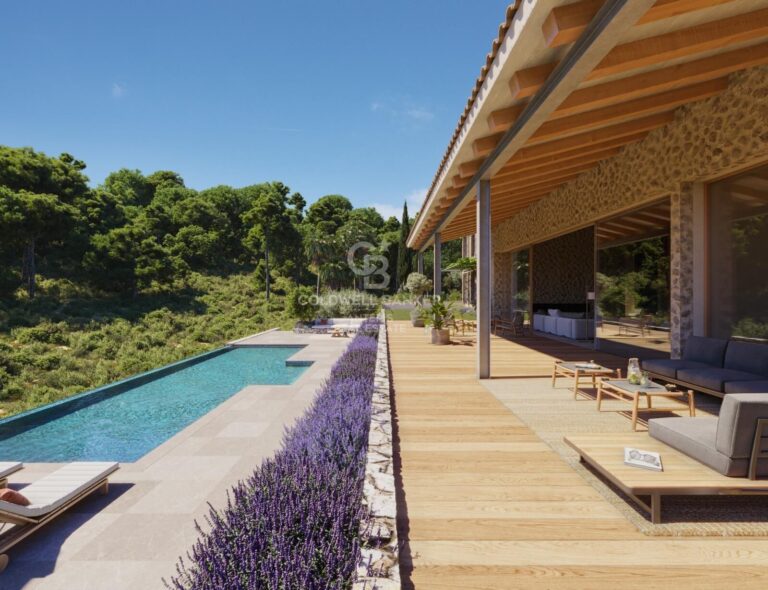 Finca minimalista en posición elevada con excelentes vistas