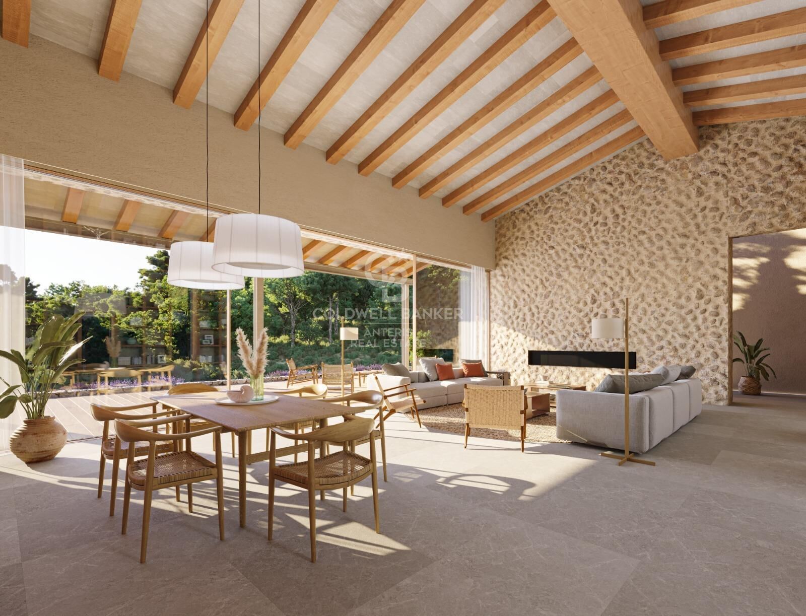 Finca minimalista en posición elevada con excelentes vistas