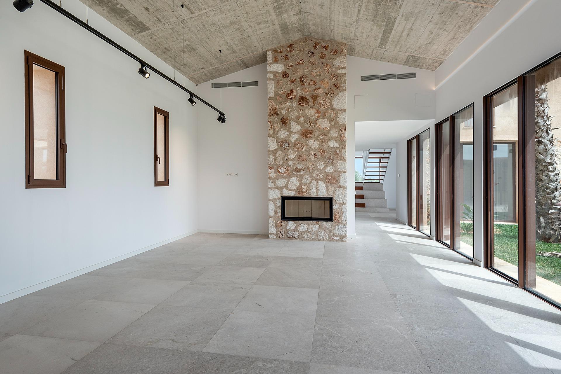 Stylish, newly built country house with swimming pool and panoramic views in Ses Salines