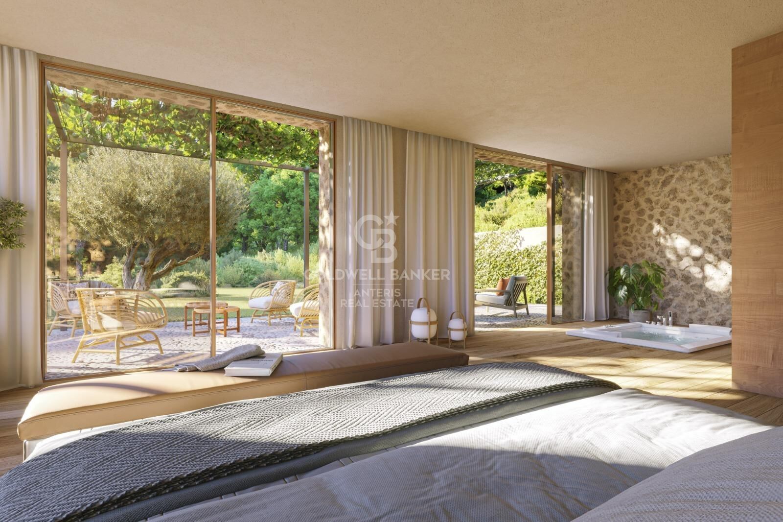 Finca minimalista en posición elevada con excelentes vistas