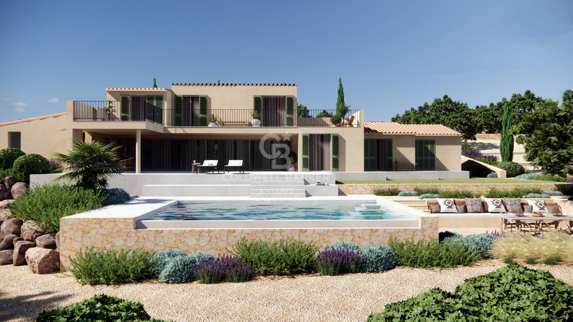 Elegante propiedad a estrenar con piscina e impresionantes vistas panorámicas en Puntiró