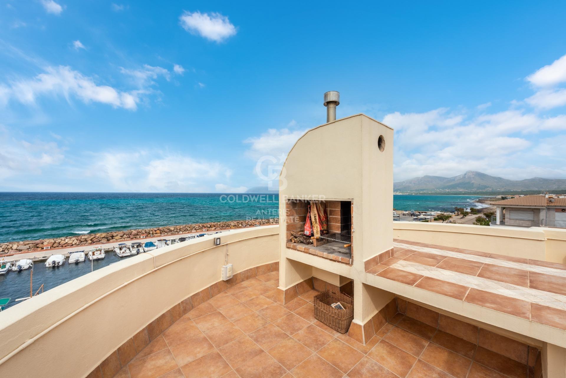 Penthouse with large terraces in first sea line in Son Serra de Marina with holiday rental permit
