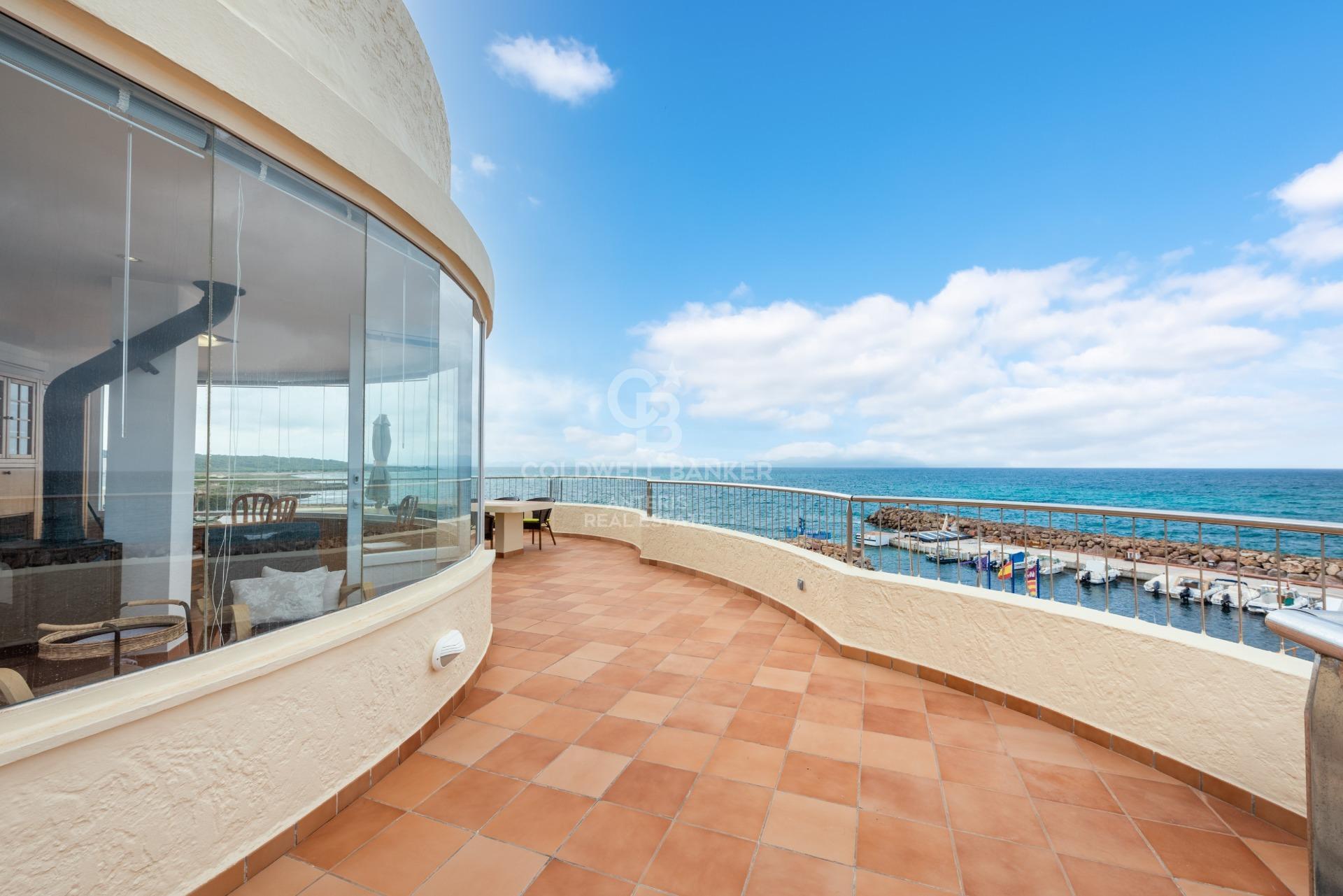 Penthouse with large terraces in first sea line in Son Serra de Marina with holiday rental permit