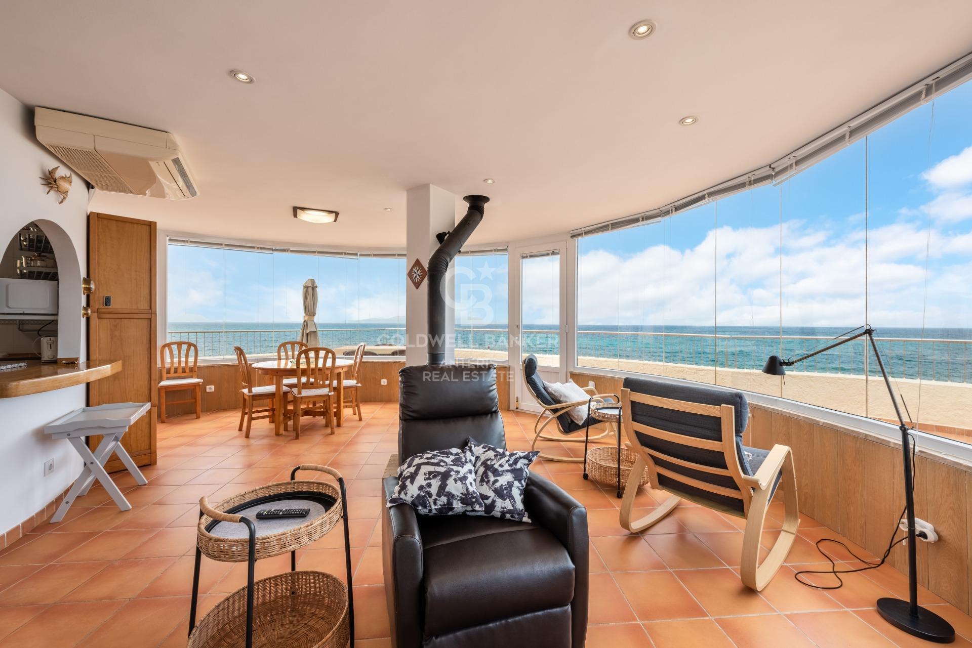 Penthouse with large terraces in first sea line in Son Serra de Marina with holiday rental permit