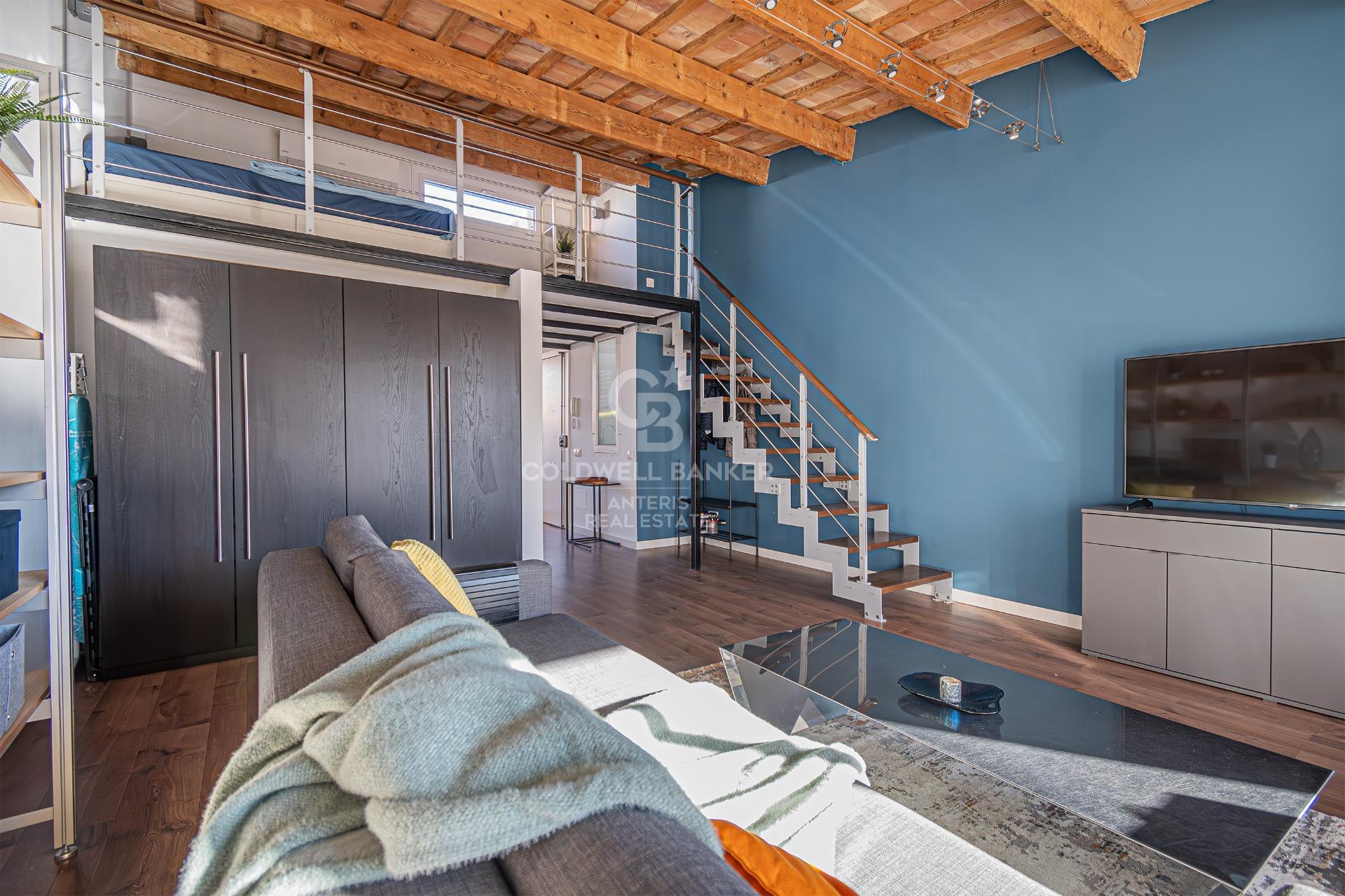 Wyjątkowe mieszkanie na poddaszu z prywatnym tarasem i nowoczesnym wystrojem