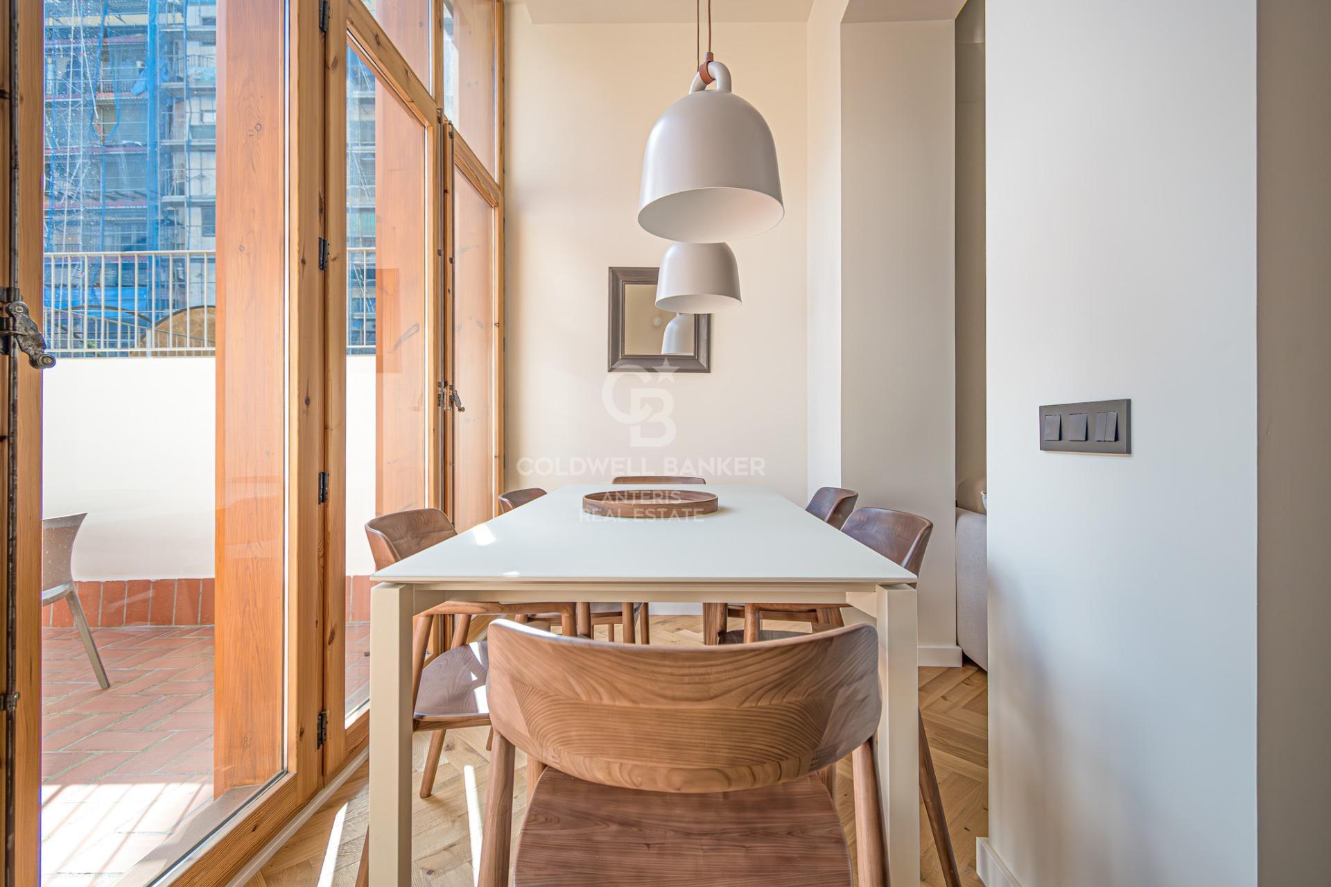 Wyjątkowy apartament z prywatnym tarasem na Paseo Sant Joan