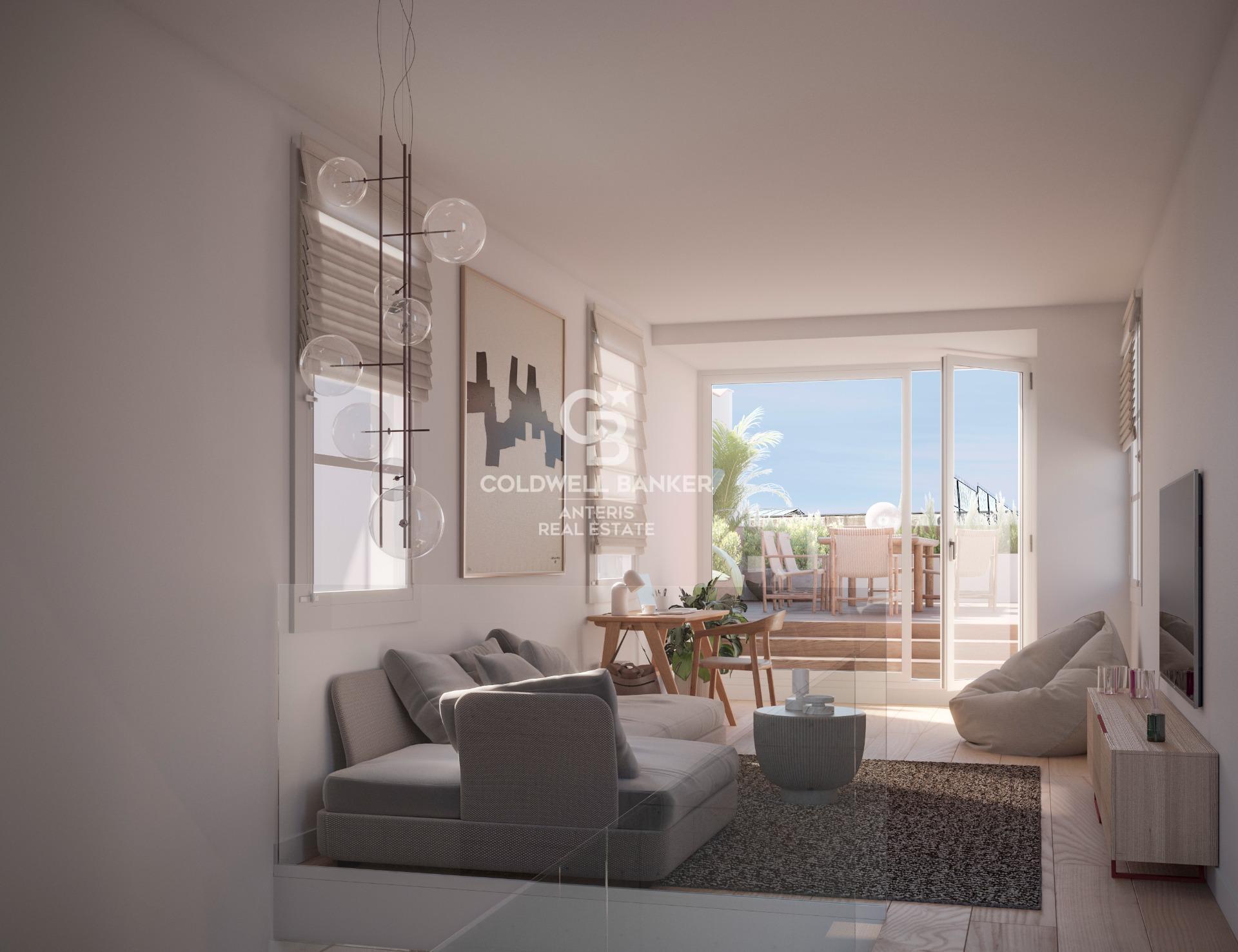 Dwupoziomowy penthouse z dużym tarasem i niesamowitym widokiem na Sagrada Familia