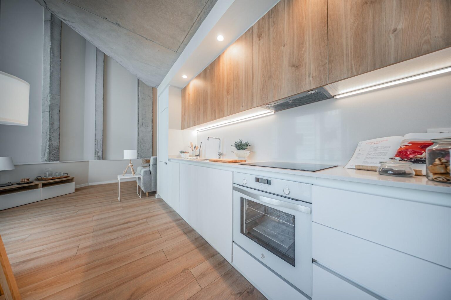 Nowoczesny duplex w ekologicznym budynku