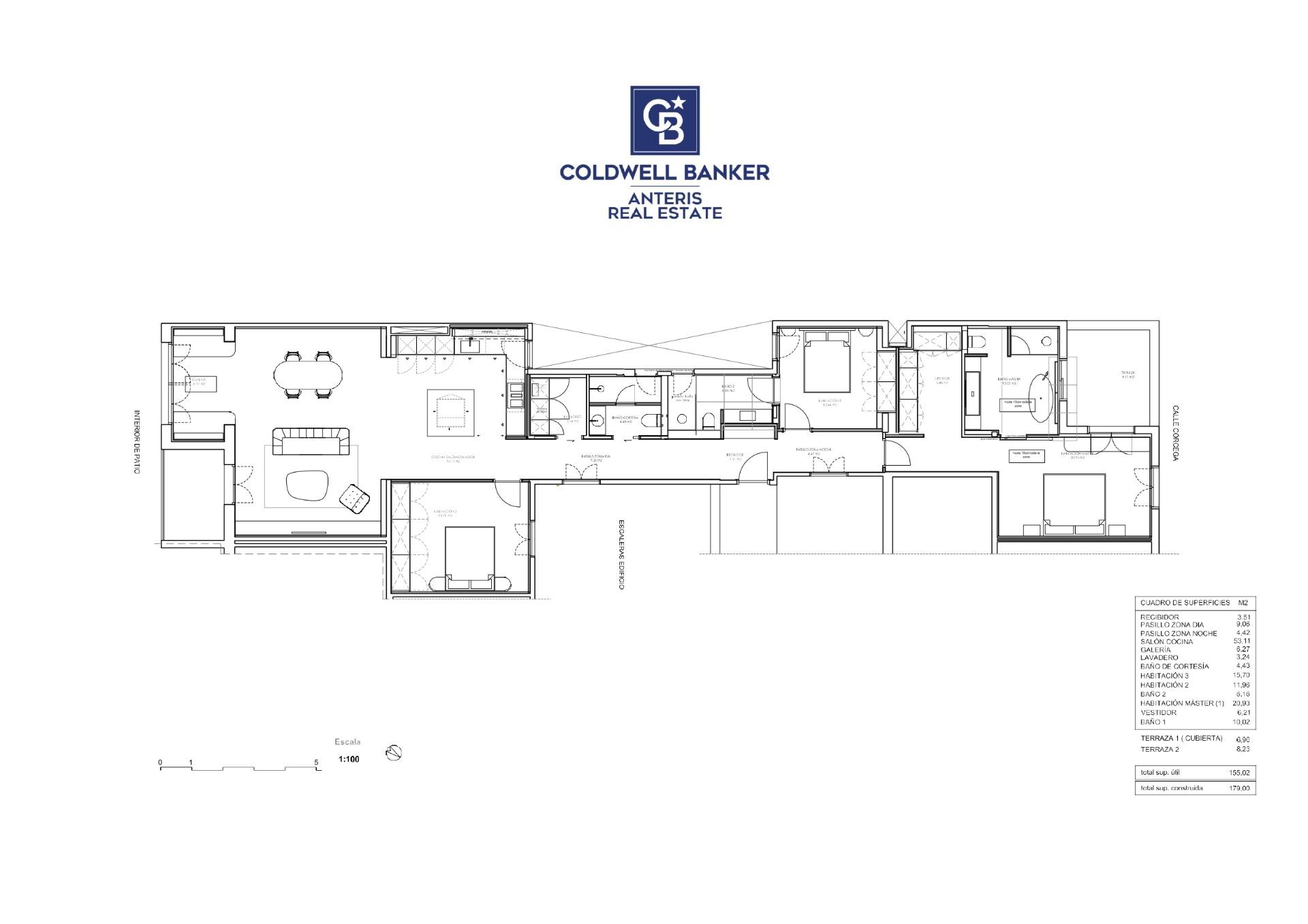 Brand new refurbished penthouse in a prime location in the centre of Barcelona