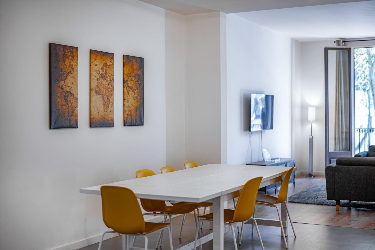 Spacious renovated apartment in historic building