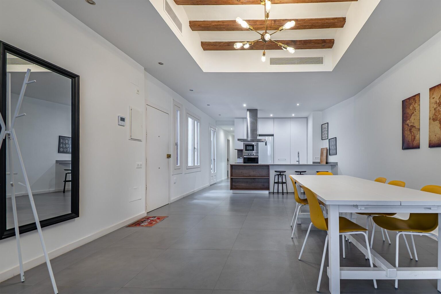 Spacious renovated apartment in historic building