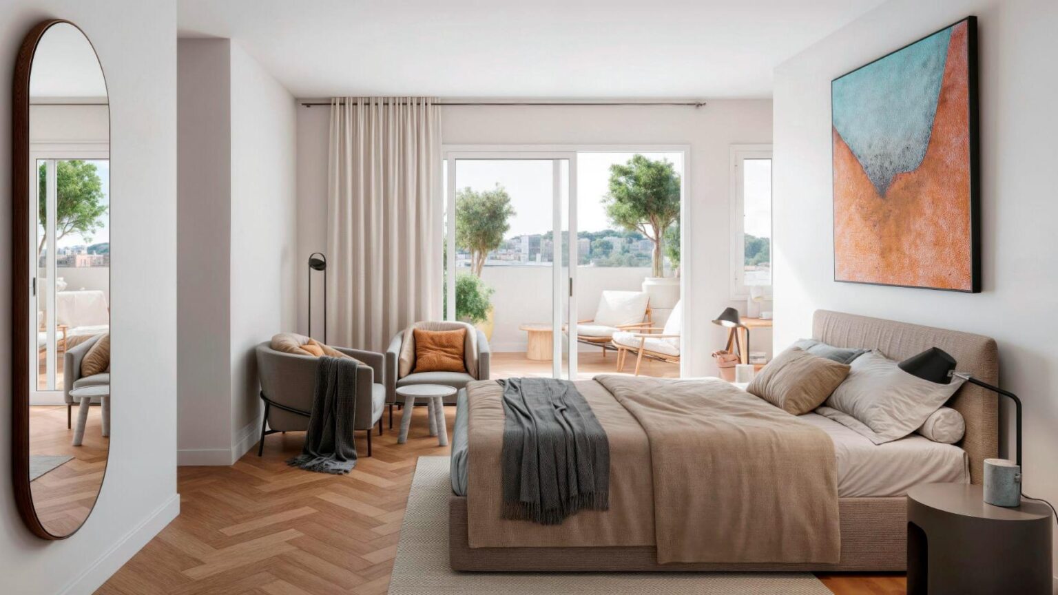 Luksusowy penthouse z dwoma tarasami i wyjątkowymi widokami