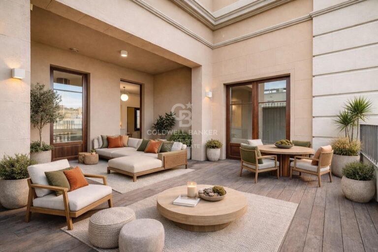 Penthouse z tarasem o powierzchni 25 m² w samym sercu dzielnicy Eixample Dreta