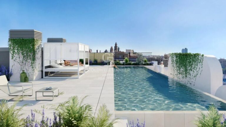 New development with modernist elements and sea views