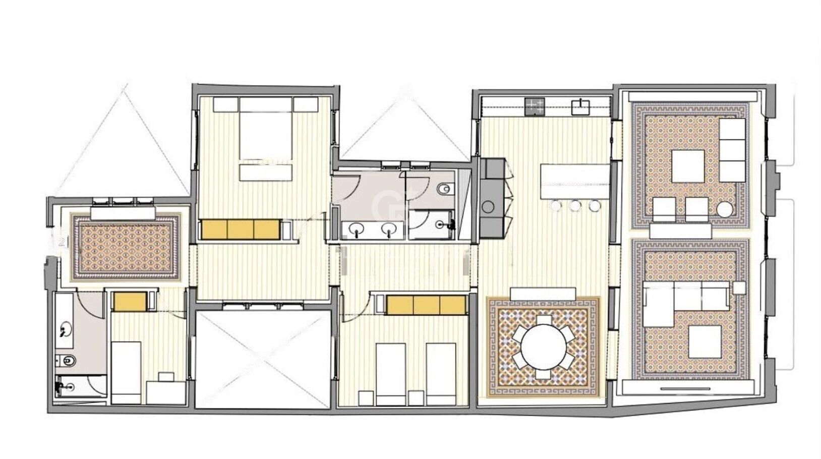 Nueva promoción con elementos modernista y vistas al mar