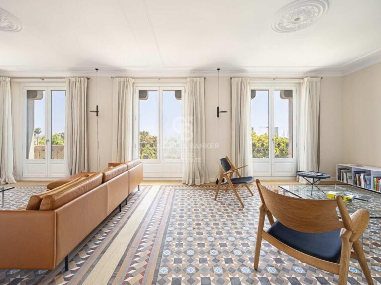 New development with modernist elements and sea views