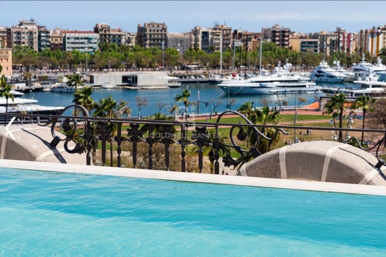 New development with modernist elements and sea views