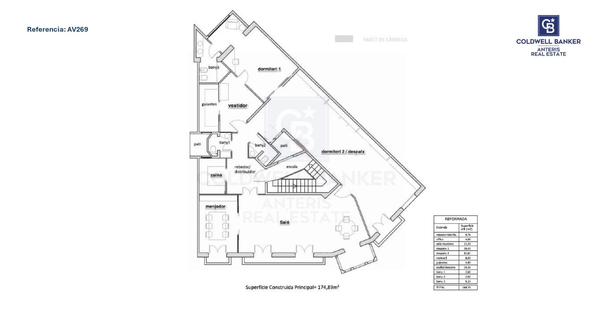 Piso en venta en el corazón de la Antiga Esquerra de l’Eixample