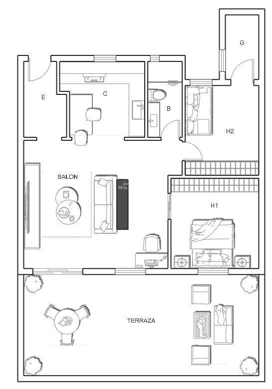 Jasny penthouse z tarasem przy ulicy Francesc Macià