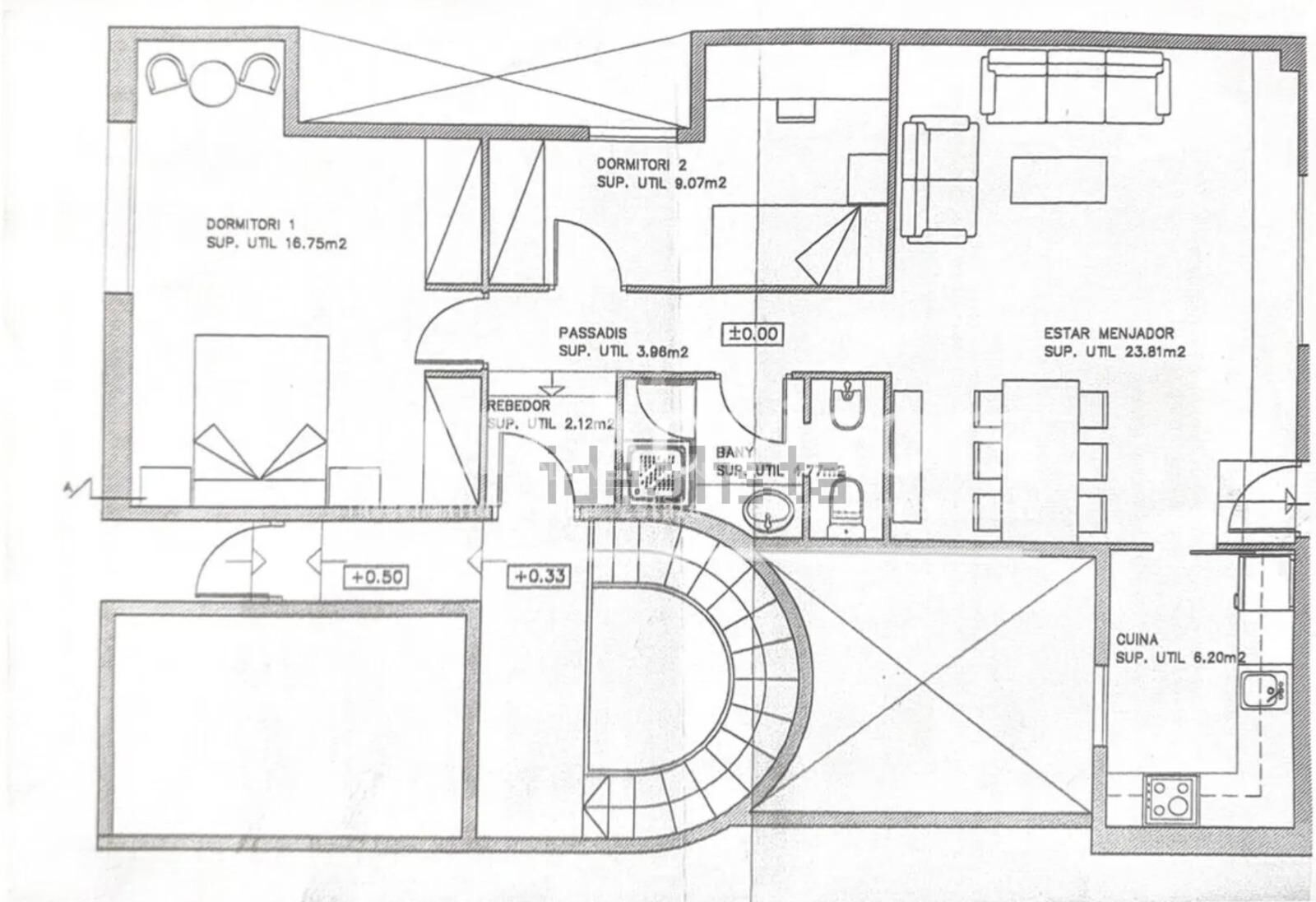 Ático en La Bonanova  con dos terrazas privadas