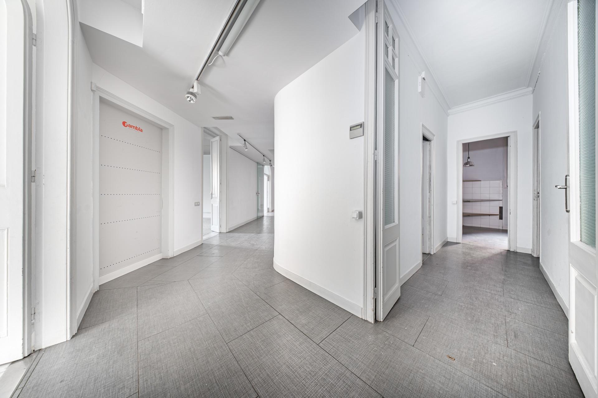 Bright and central office for rent.