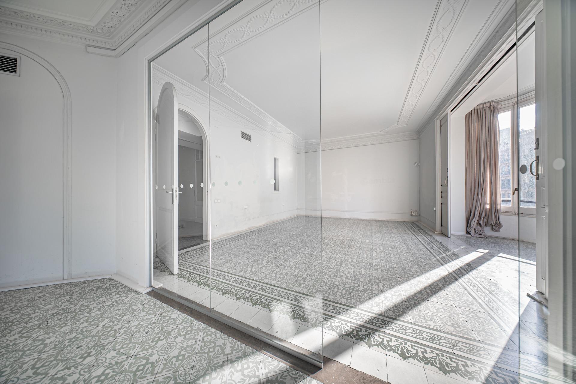 Bright and central office for rent.