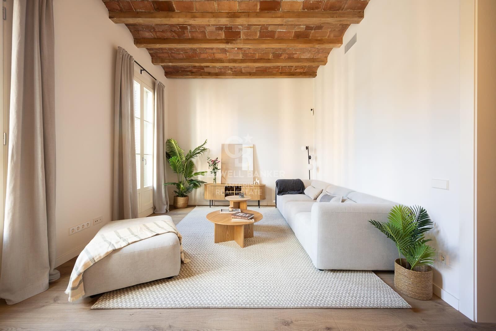 Bright exterior apartment in a classic building on Aribau Street