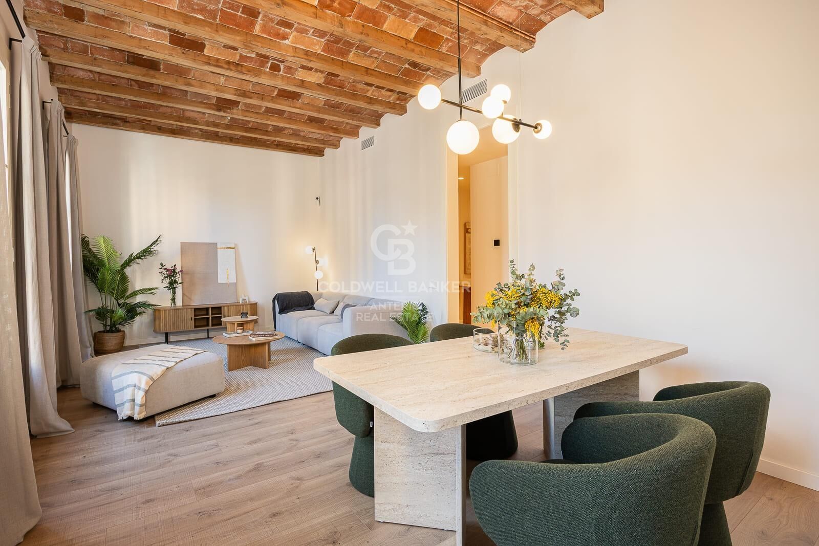 Bright exterior apartment in a classic building on Aribau Street
