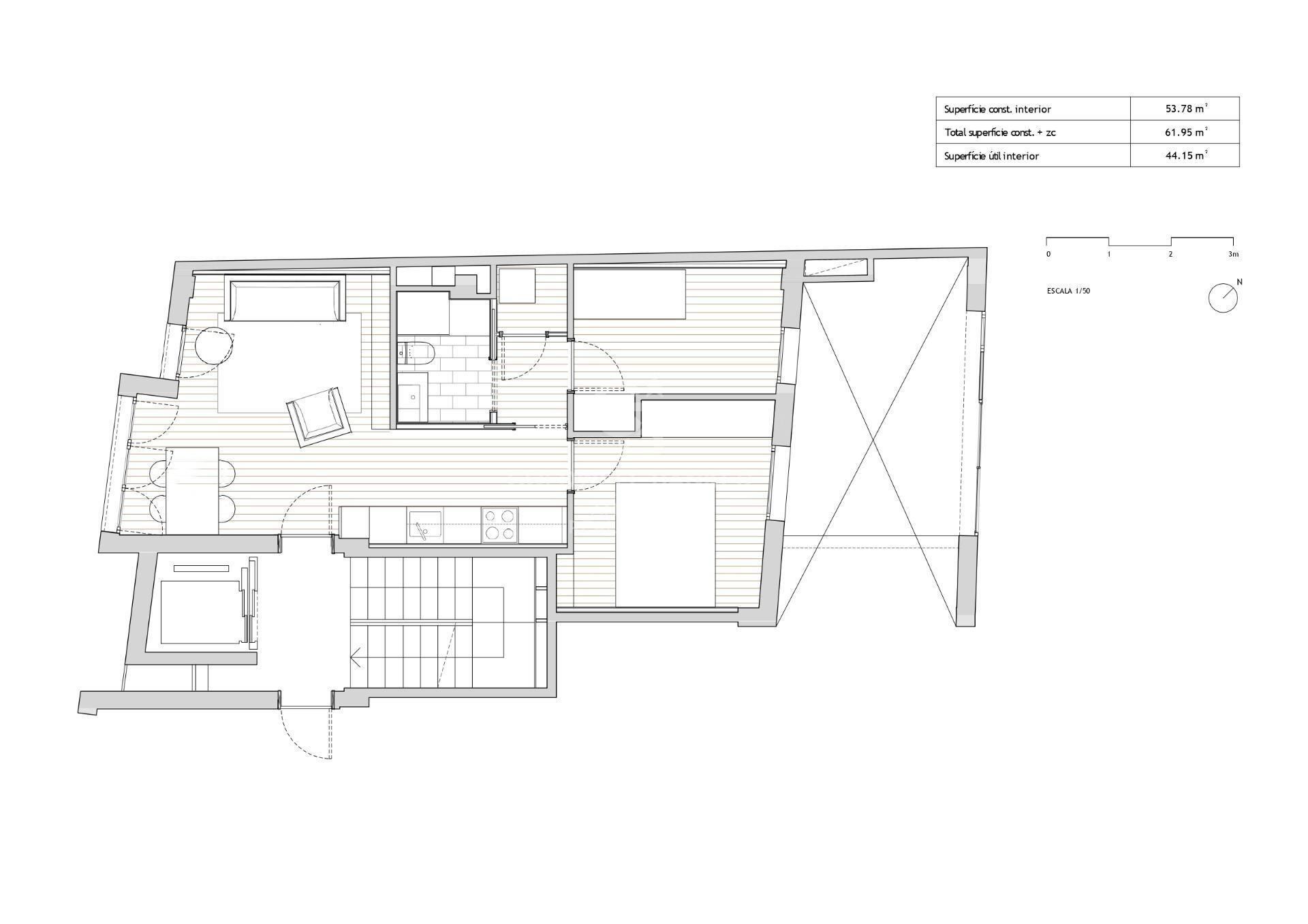Apartment for sale in Vila de Gràcia located in a building constructed in 2018.
