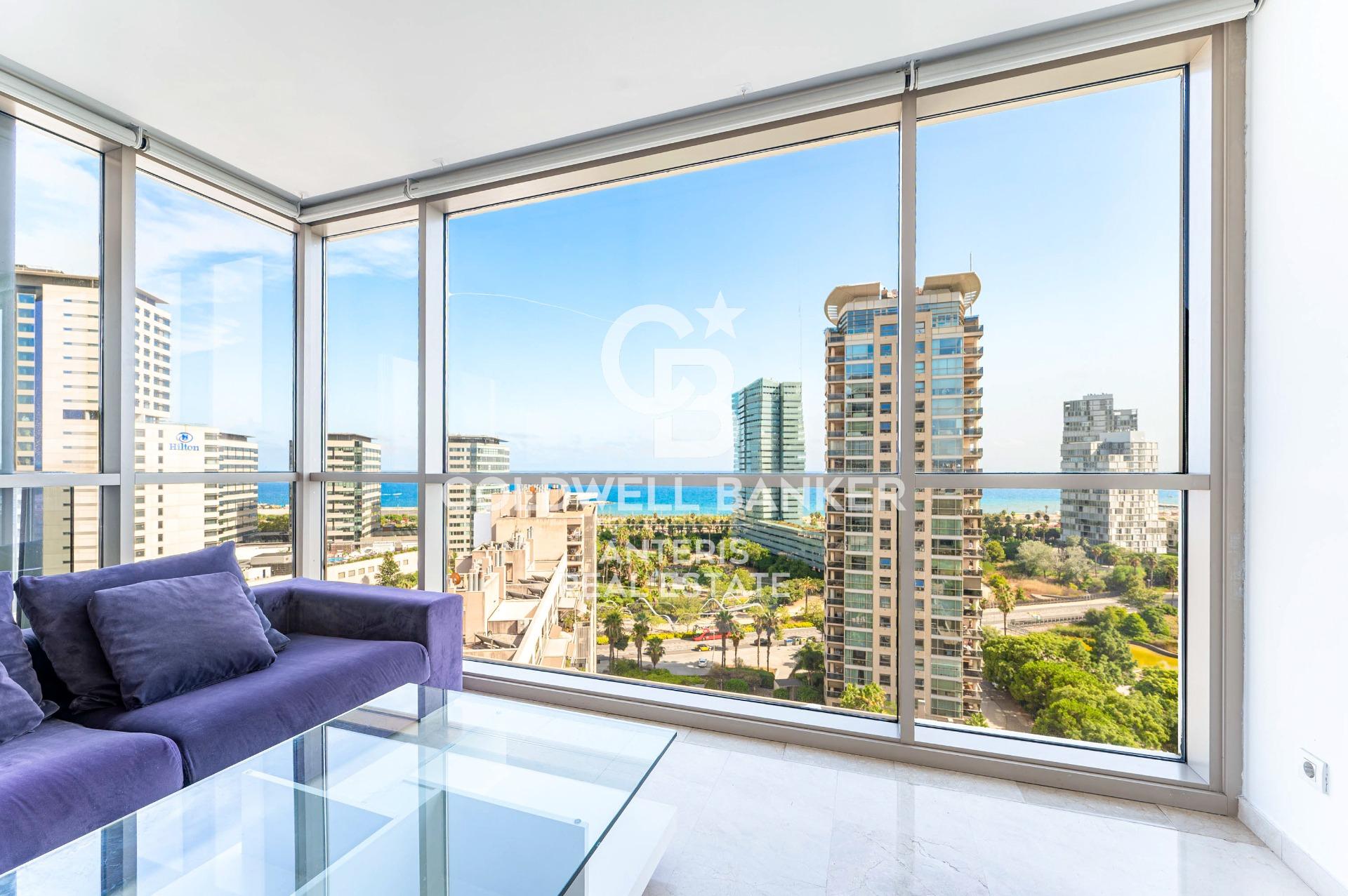 LUJO: Espectacular vivienda en planta 14 con vistas al mar, en Diagonal Mar