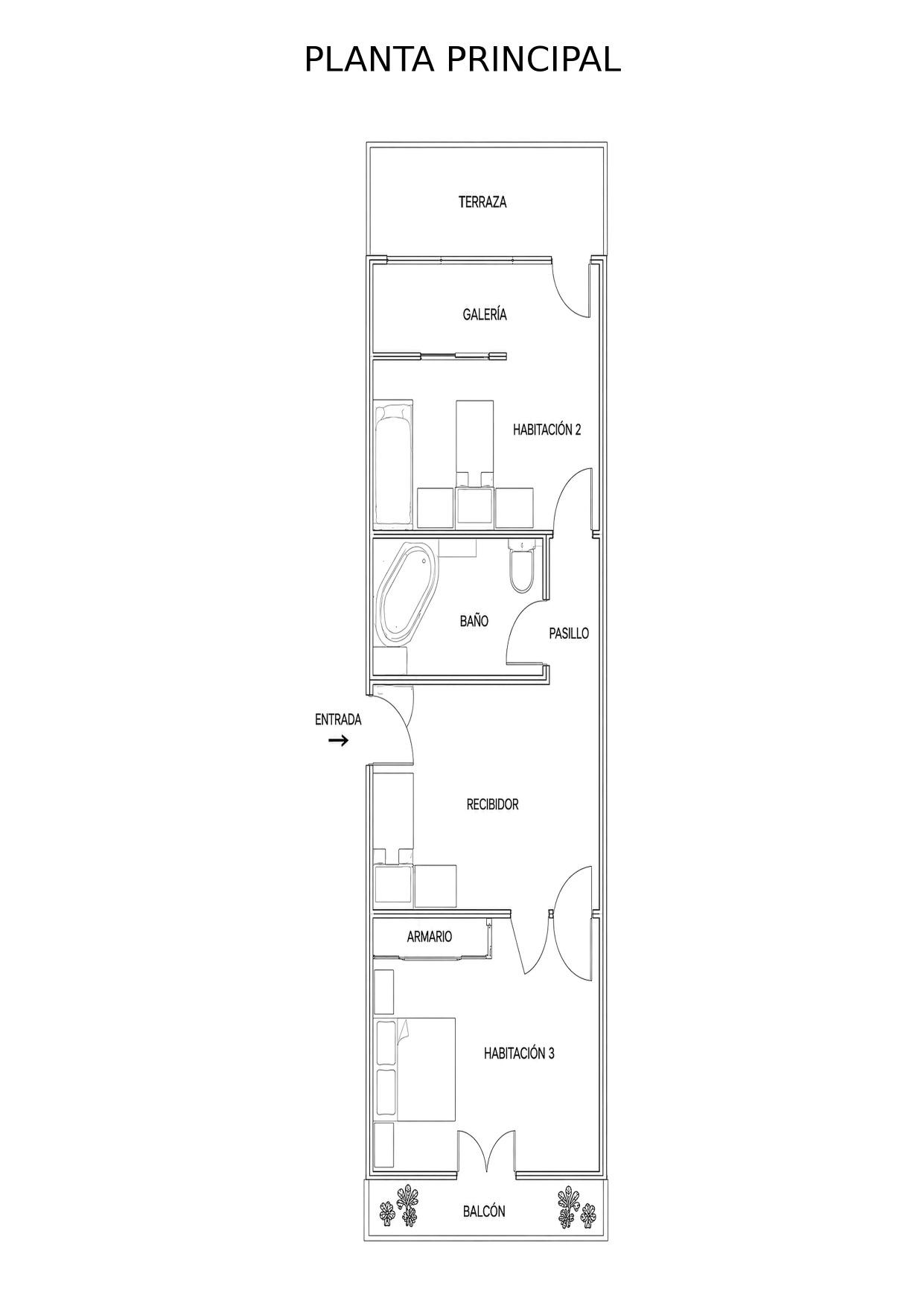 Tríplex de 200 m² con dos terrazas privadas y ascensor en finca regia junto a Montjuïc