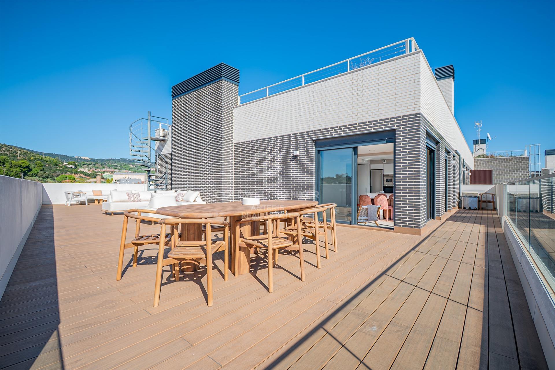 New development penthouse with two parking spaces, a storage room, and a communal area with a swimming pool