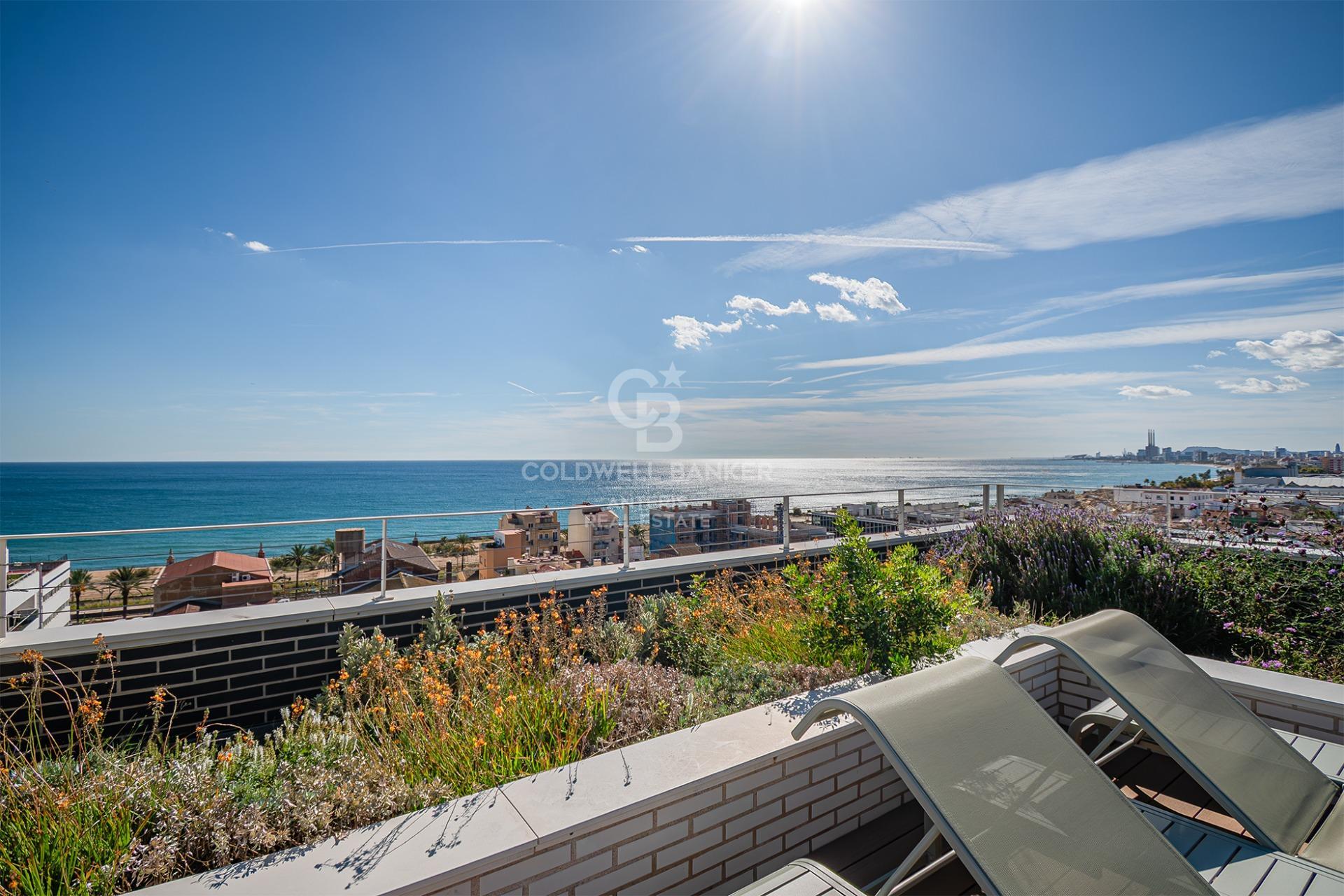 New development penthouse with two parking spaces, a storage room, and a communal area with a swimming pool