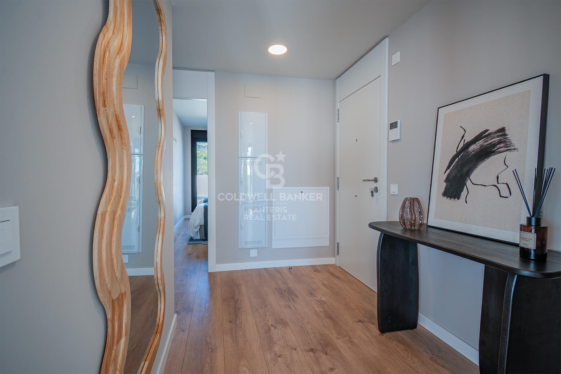 New development penthouse with two parking spaces, a storage room, and a communal area with a swimming pool