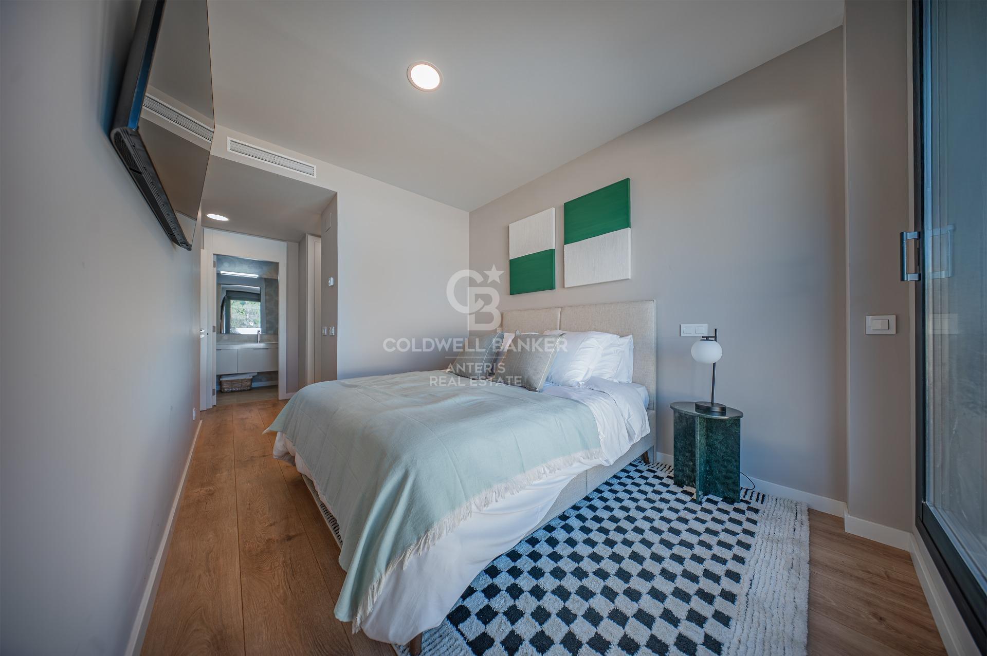 New development penthouse with two parking spaces, a storage room, and a communal area with a swimming pool