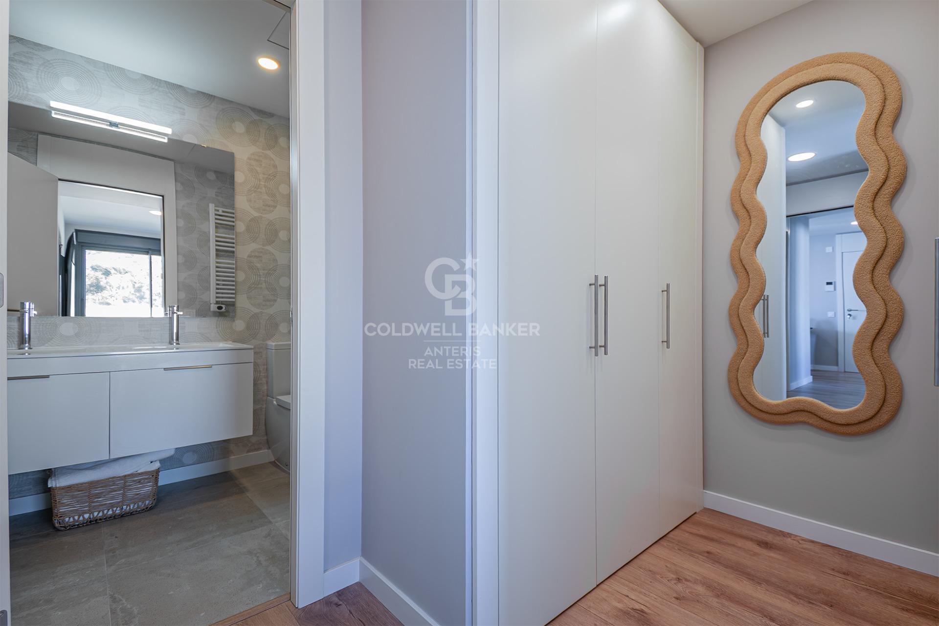 New development penthouse with two parking spaces, a storage room, and a communal area with a swimming pool