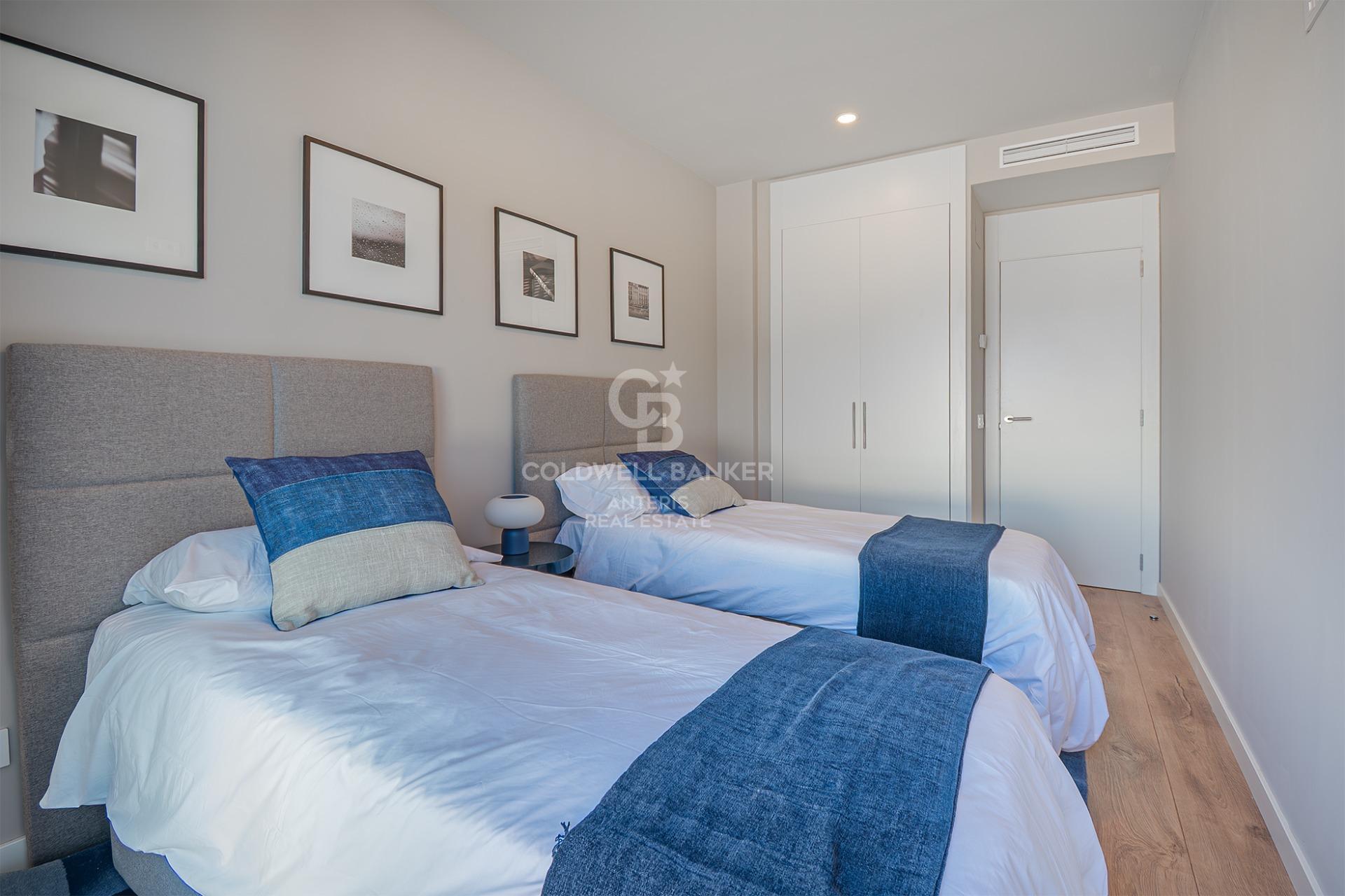 New development penthouse with two parking spaces, a storage room, and a communal area with a swimming pool