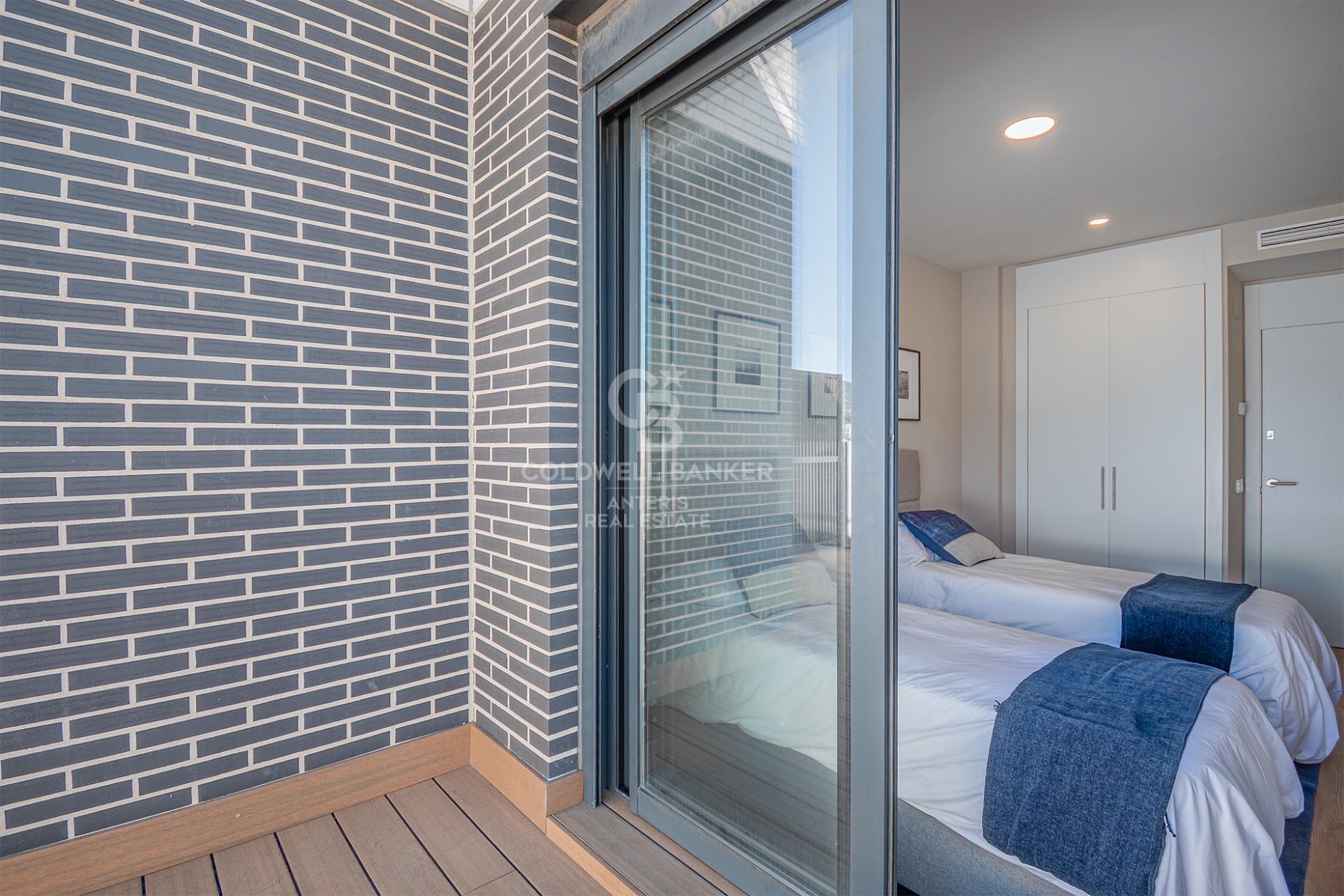 New development penthouse with two parking spaces, a storage room, and a communal area with a swimming pool