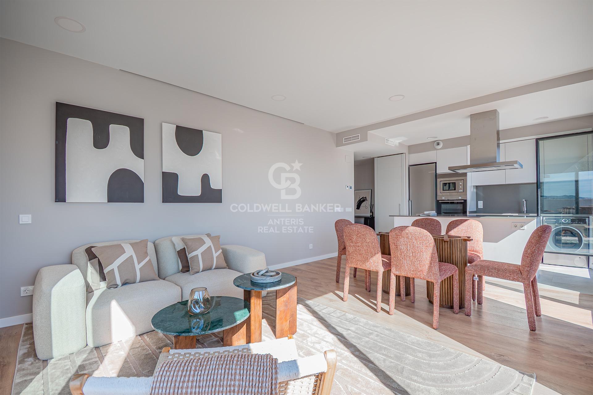 New development penthouse with two parking spaces, a storage room, and a communal area with a swimming pool
